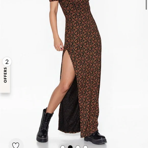 ISO NASTY GAL WEEKEND OFF THE SHOULDER DRESS - Picture 2 of 2